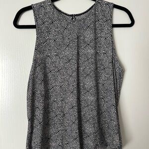 lululemon athletica Black and White Floral Tank